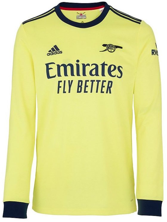 Camisa II Arsenal 2021 2022 Adidas oficial manga comprida